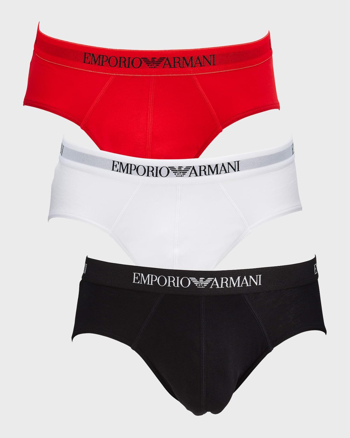 Emporio Armani Pure Cotton Briefs Assorted 3 Product Image