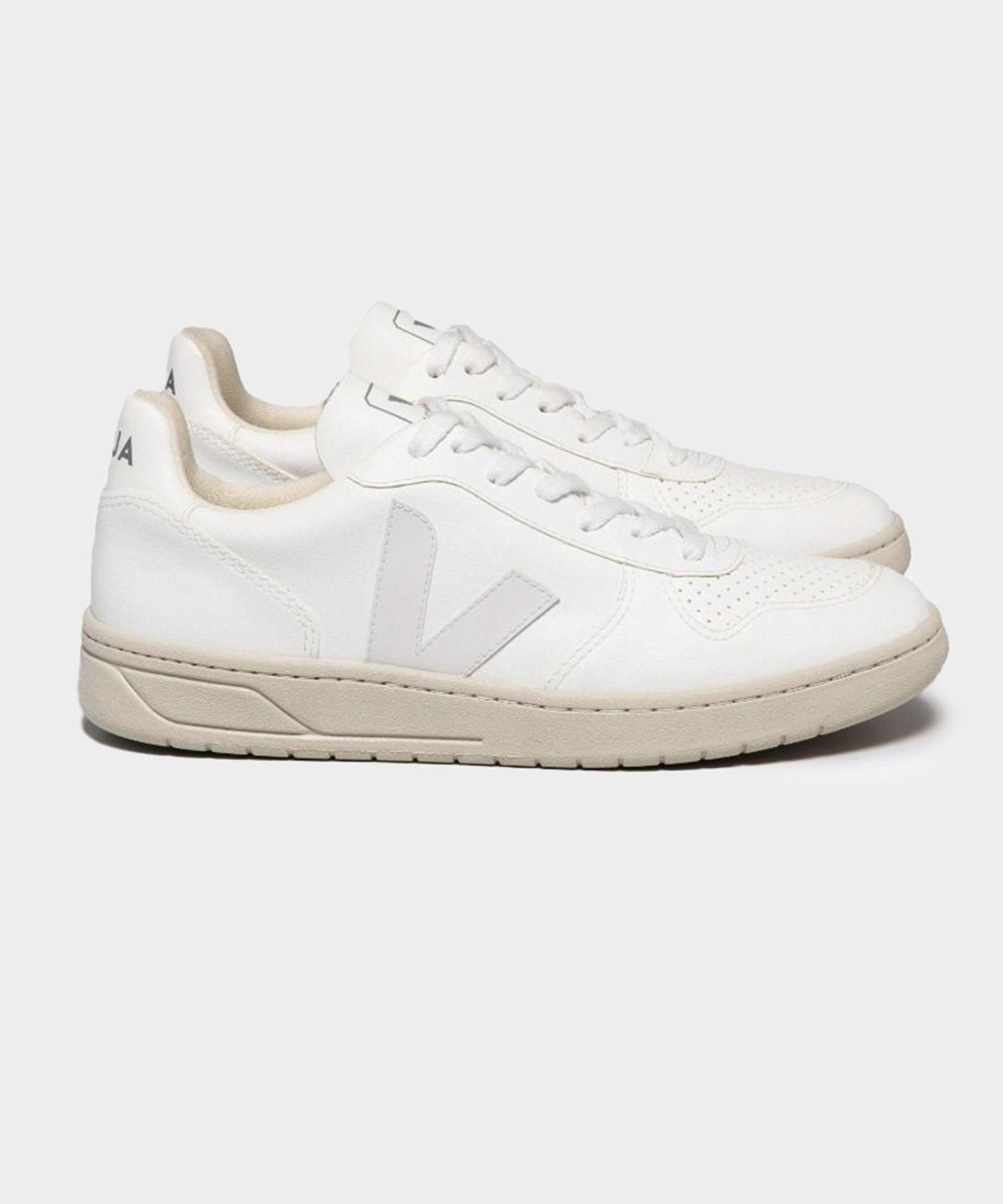 Veja V-10 Vegan Leather CWL Full White Product Image