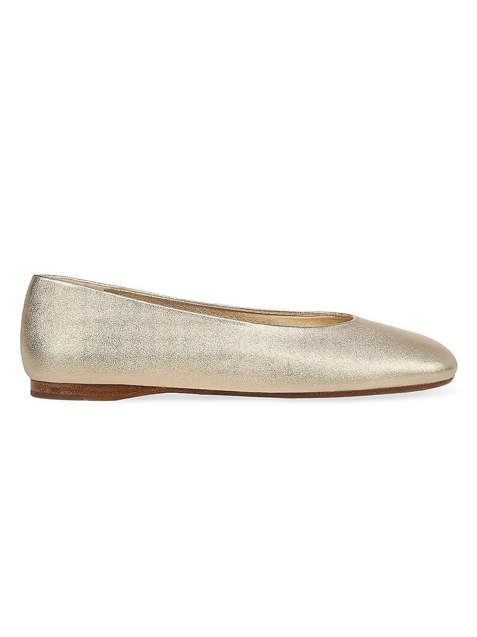 Womens Leah Leather Ballet Flats Product Image
