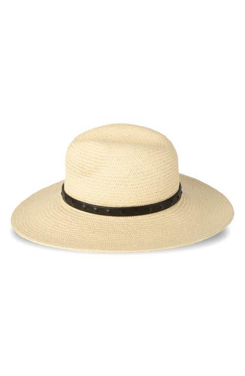 Pyramid Stud Straw Hat In Natural Product Image