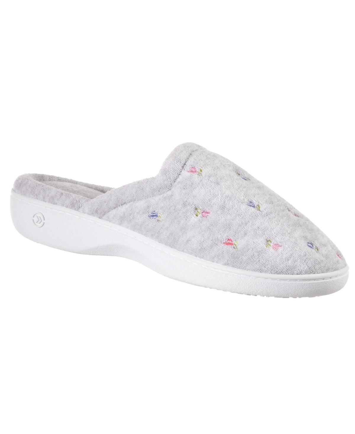 isotoner Embroidered Terry Secret Sole Womens Clog Slippers Product Image