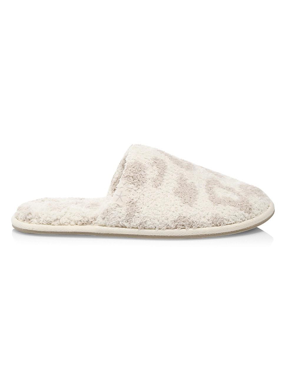 Womens Cozychic Leopard-Print Slippers Product Image