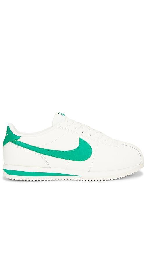 NIKE Men's Classic Cortez Leather Casual Sneakers From Finish Line In Sail/stadium Green Product Image