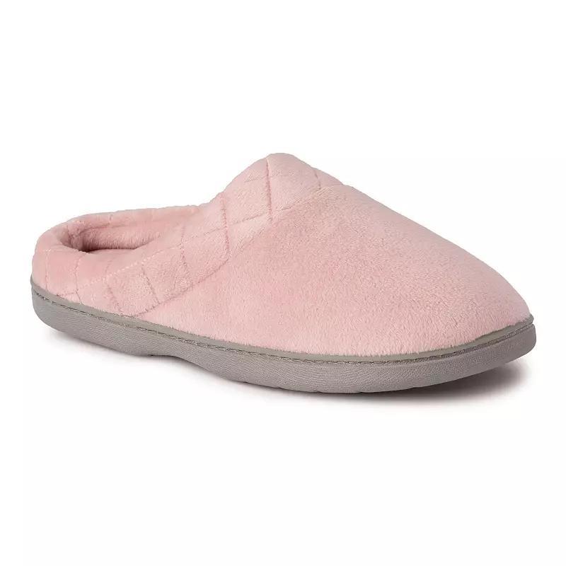 Dearfoams Women's Darcy Quilted Cuff Velour Clog House Slipper Product Image