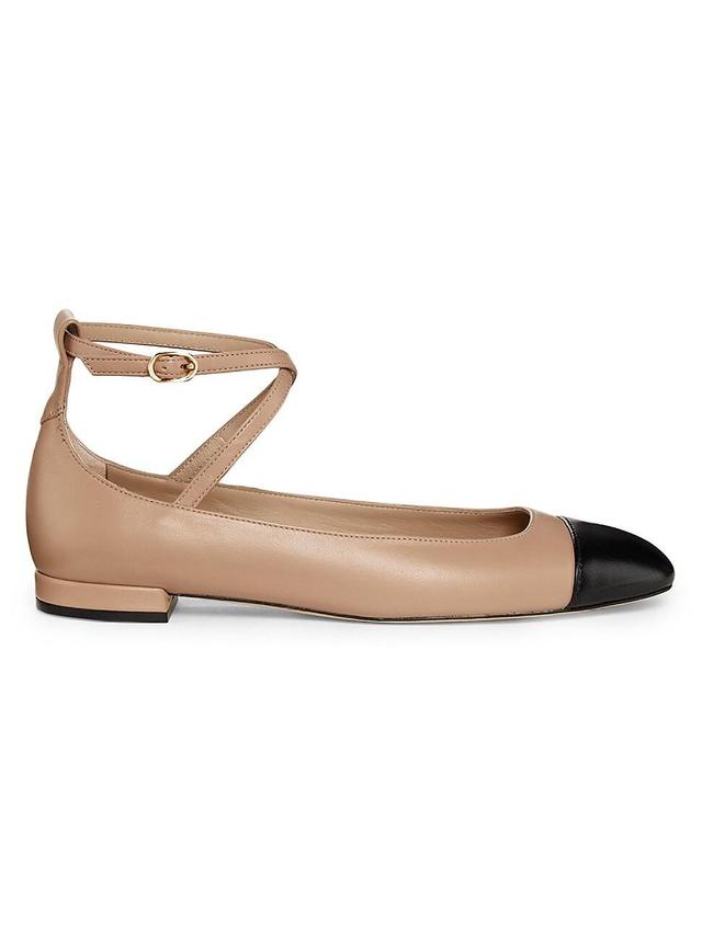 Womens Eden Strap Leather Ballet Flats Product Image