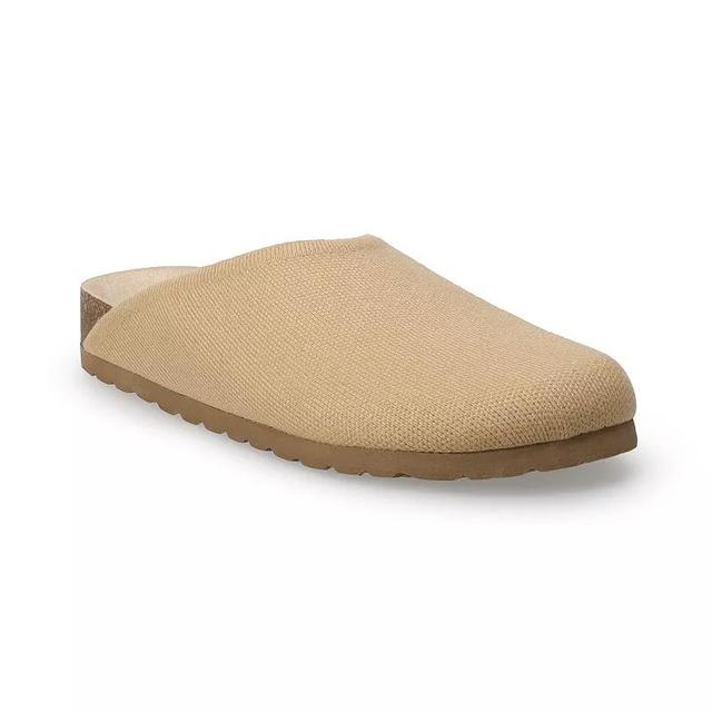 Sonoma Goods For Life Haxleigh Womens Knit Clogs Brown Product Image