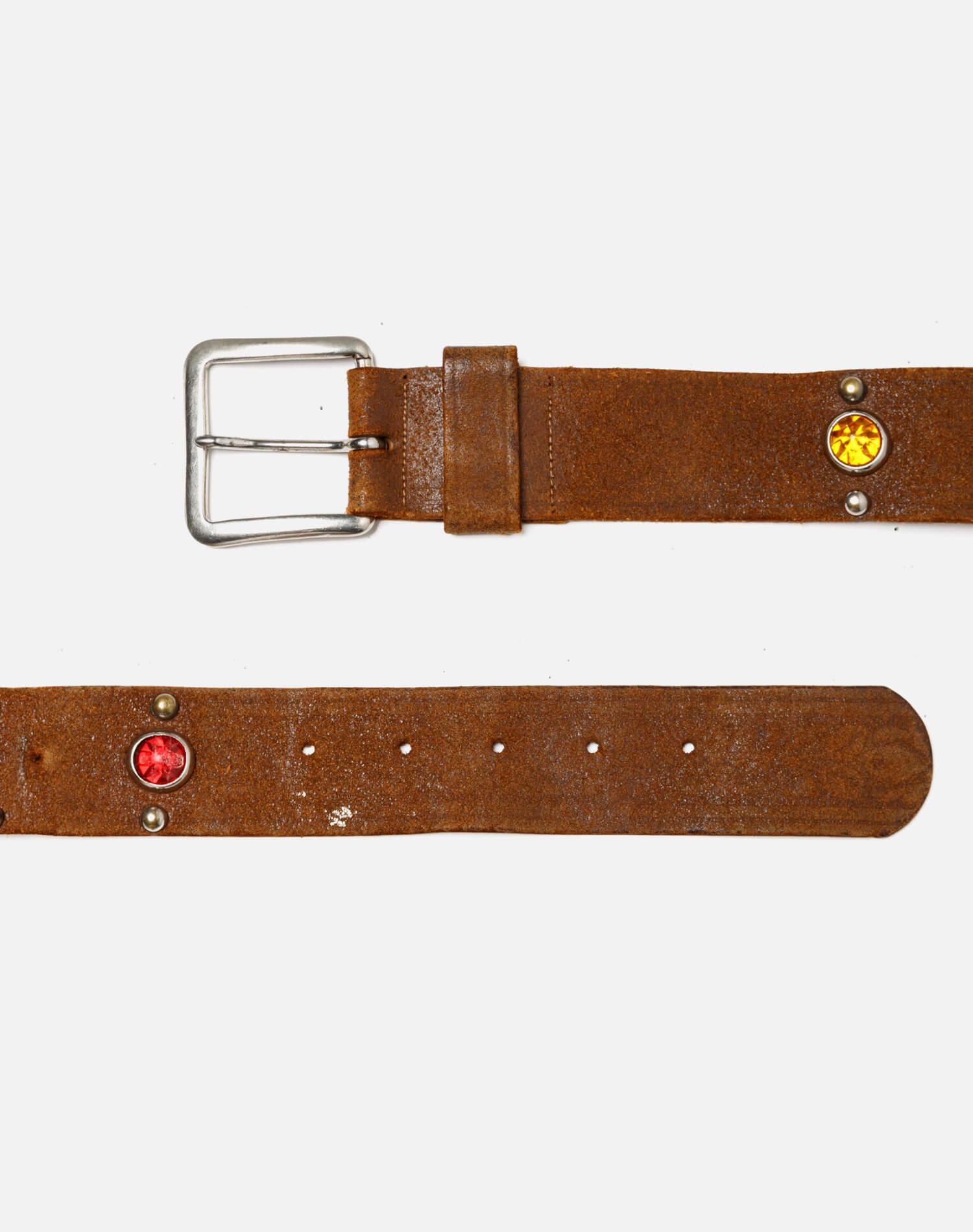 40s Suede Jeweled Belt - #46 Female Product Image