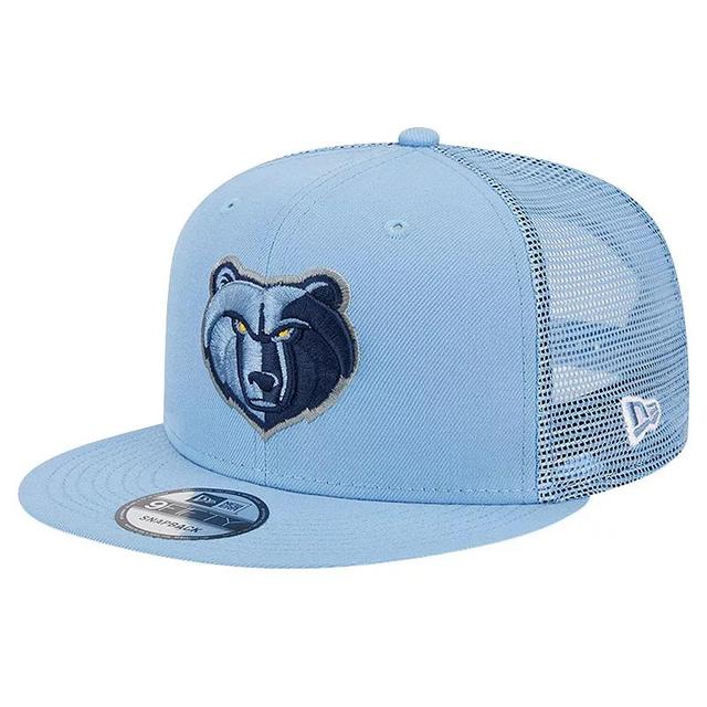 Mens New Era Light Blue Memphis Grizzlies Evergreen Meshback 9FIFTY Snapback Hat Product Image