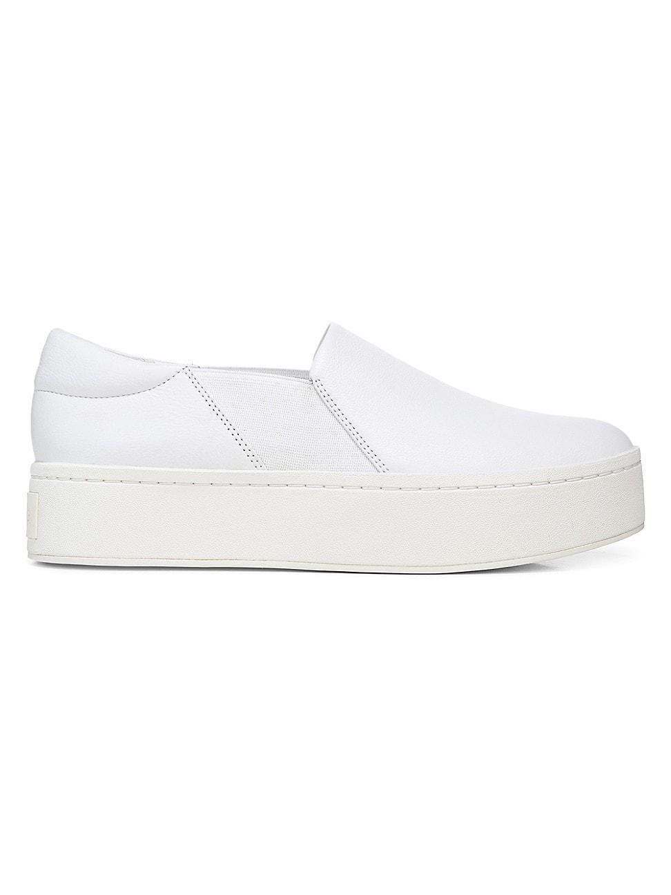 Womens Warren Leather Platform Slip-On Sneakers Product Image