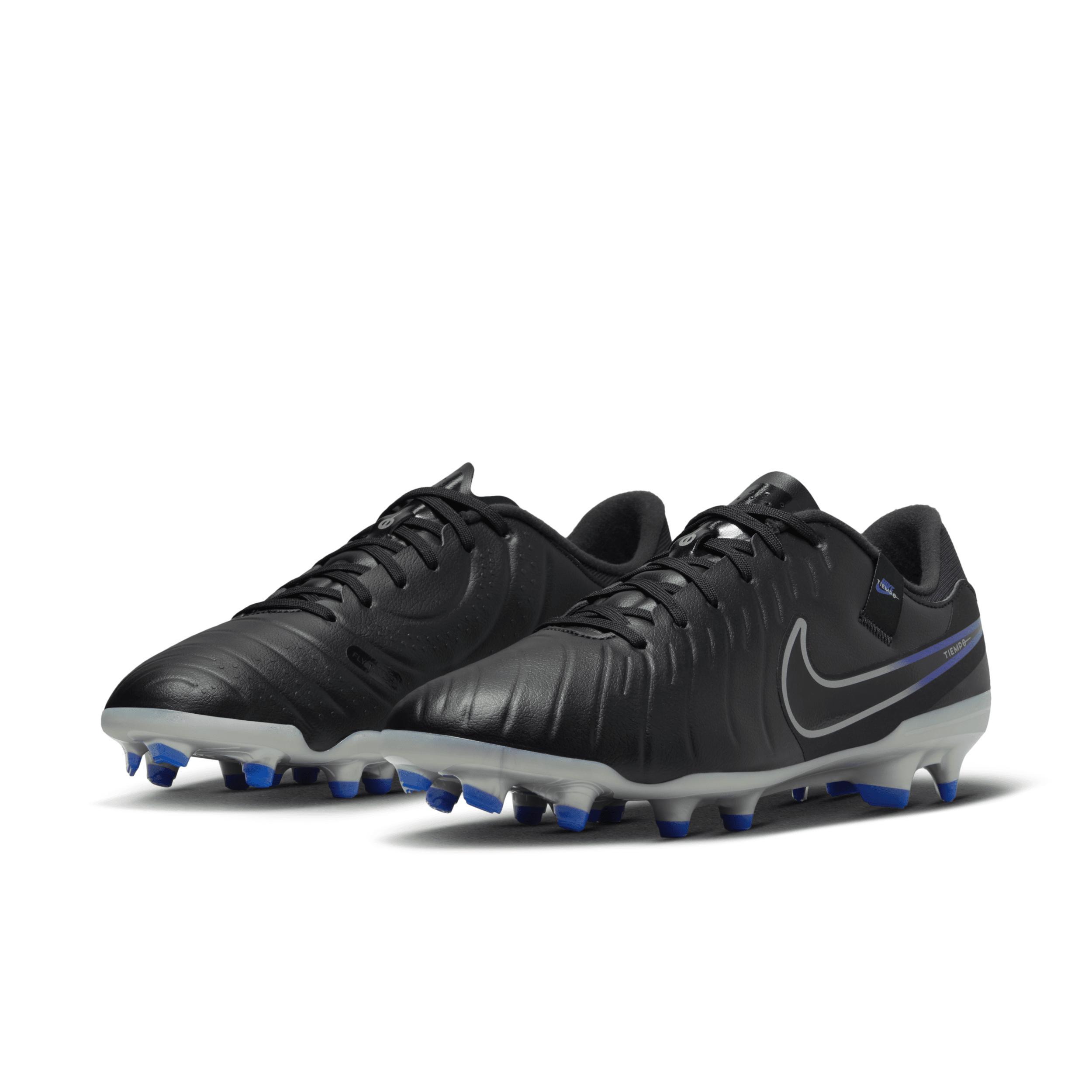 Nike Mens Nike Legend 10 Academy FG/MG - Mens Soccer Shoes Black/Chrome Product Image