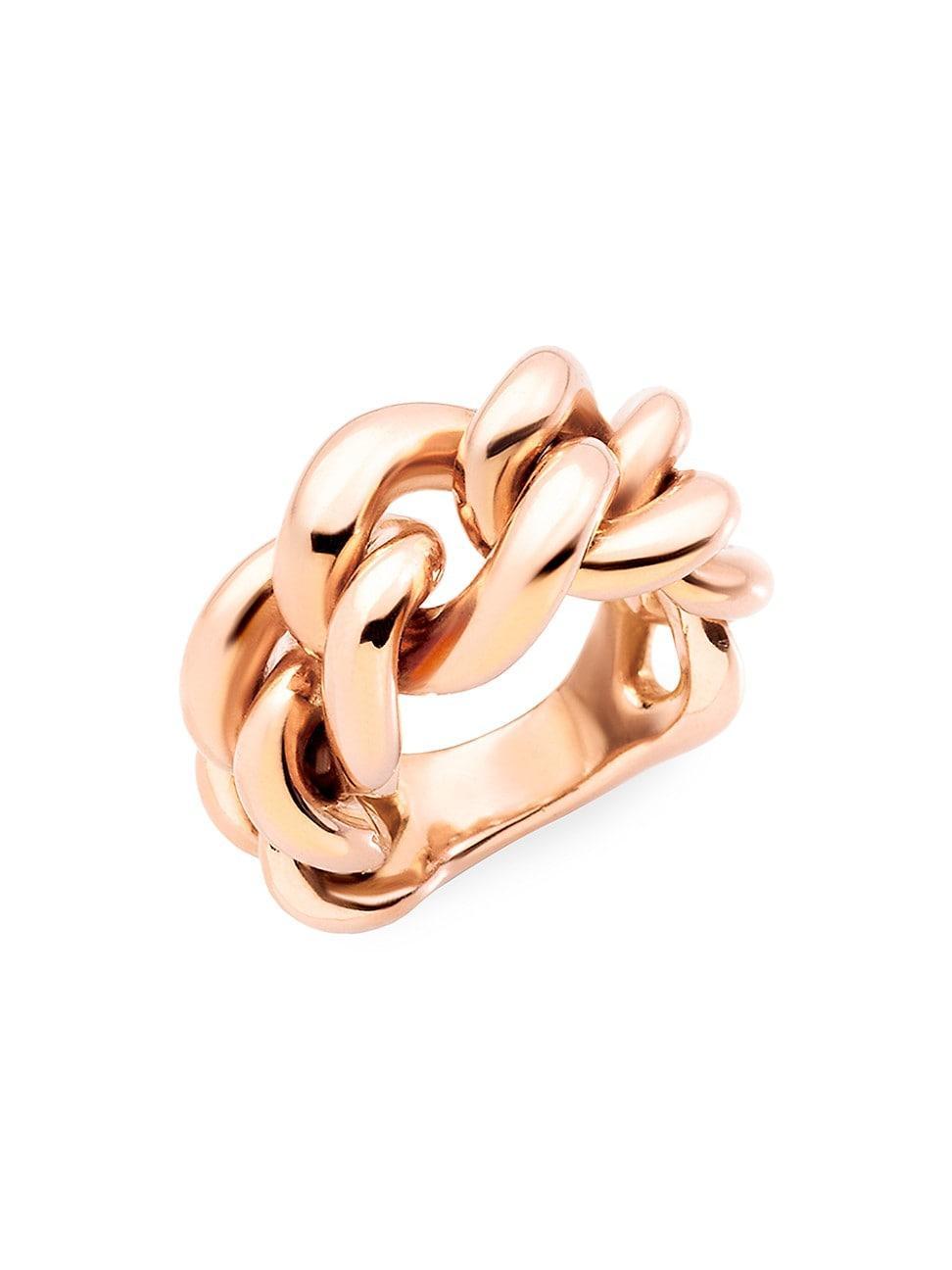 Womens Catene 18K Rose Gold Ring Product Image