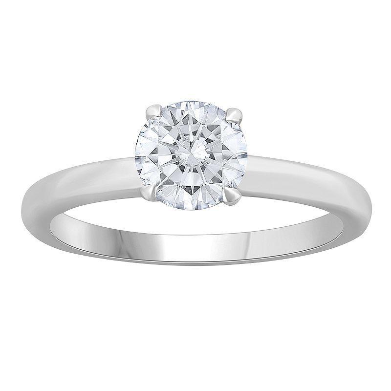 Diamond Medley 14k White Gold 1 Carat T.W. Lab-Grown Diamond Engagement Ring, Womens 14k Whgold Product Image