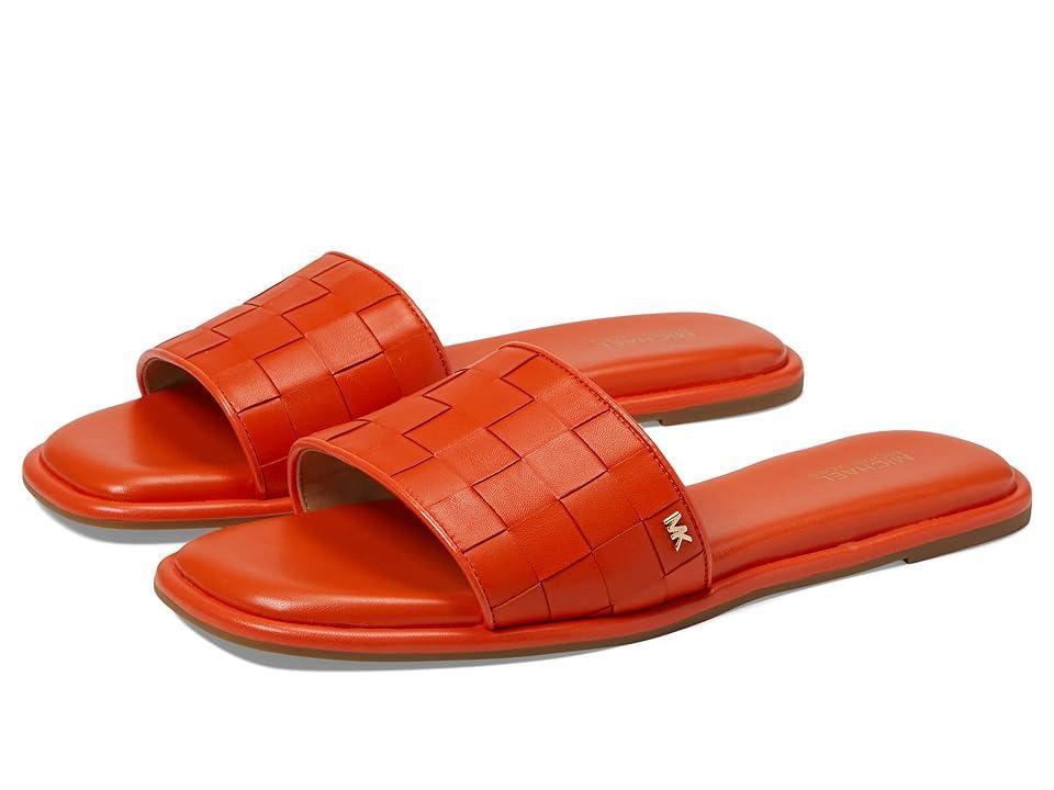 MICHAEL Michael Kors Hayworth Slide (Optic Orange) Women's Shoes Product Image