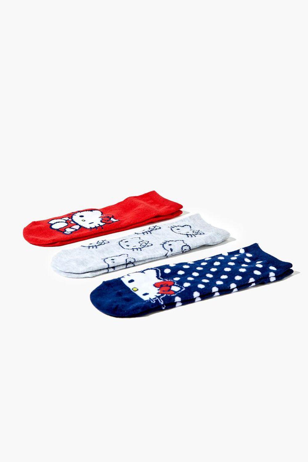 Hello Kitty Ankle Sock Set - 3 Pack | Forever 21 Product Image