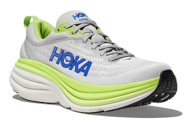 Hoka Men's Bondi 8 (Stardust/Lettuce) Men's Shoes Product Image