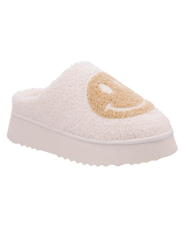 Mia Womens Icicle Slip-On Cozy Shearling Platform Slippers Product Image