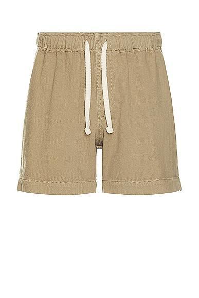 FRAME Elastic Waist Cotton Terry Shorts Product Image