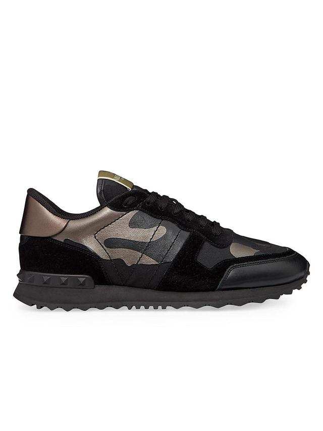 Mens Rockrunner Camouflage Noir Metallic Sneakers Product Image