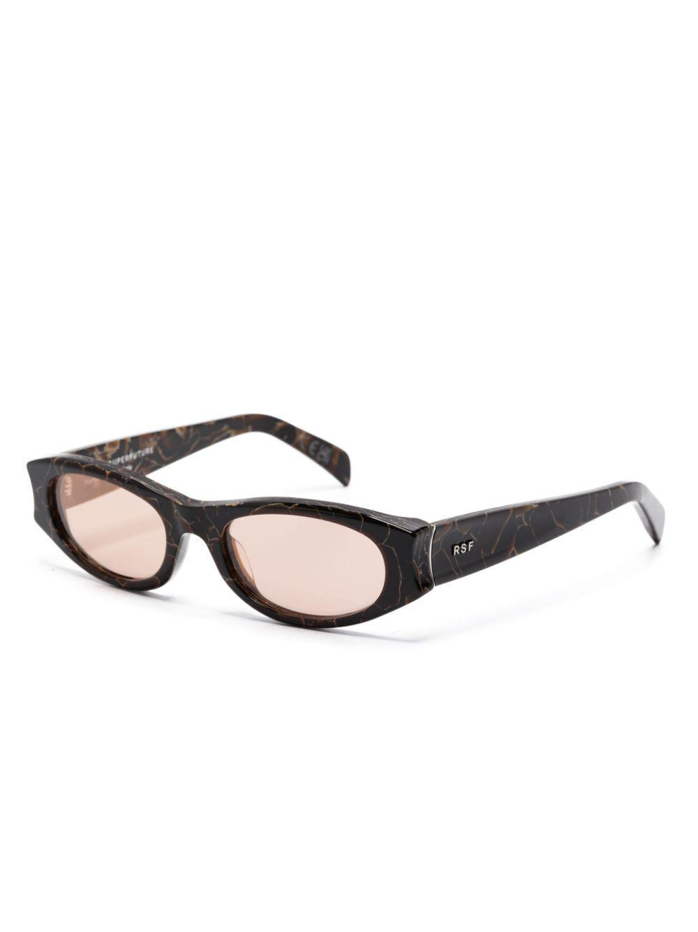 RETROSUPERFUTURE Razzo Sunglasses In Brown Product Image