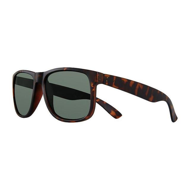 Mens Levis 53mm Plastic Rectangle Sunglasses, Brown Product Image