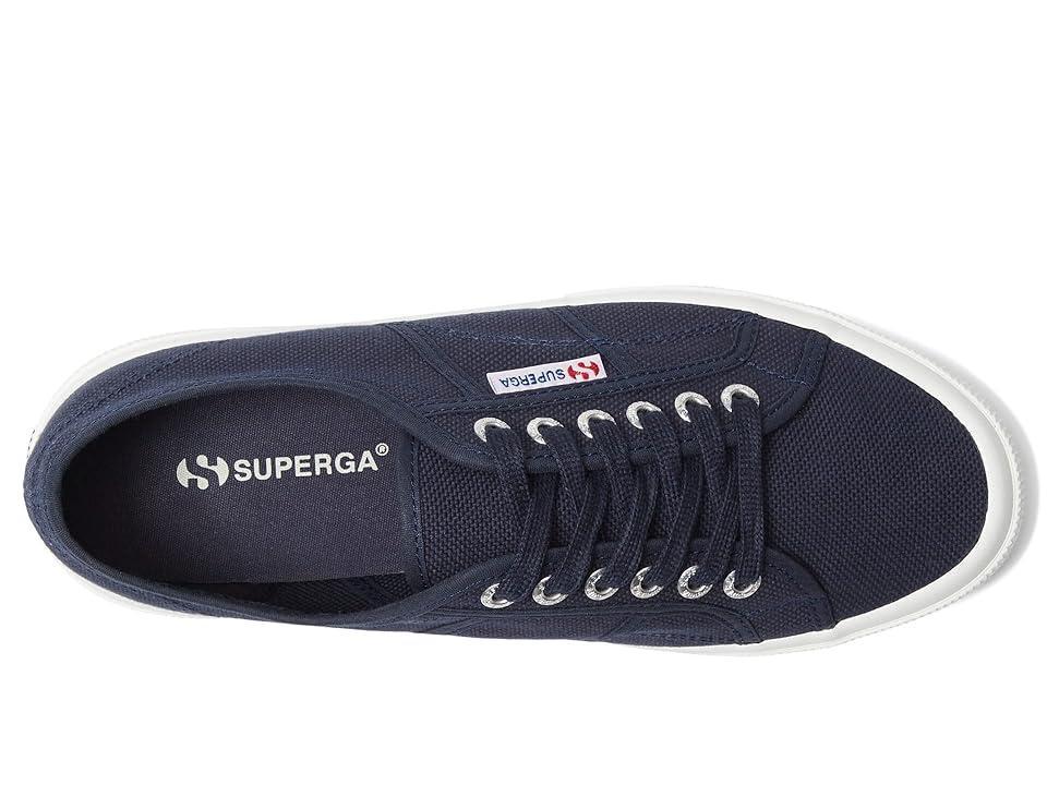 Superga 2750 COTU Classic Sneaker (Navy/Full White 2) Lace up casual Shoes Product Image