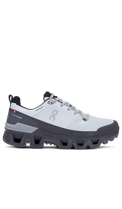 On Cloudwander Waterproof (Glacier/Eclipse) Men's Shoes Product Image