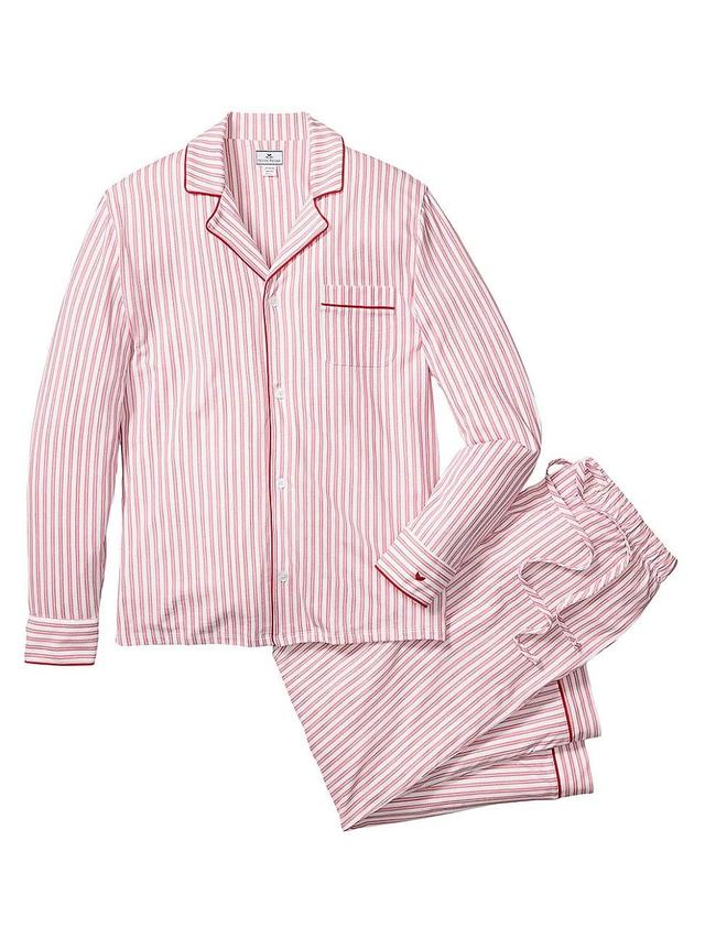 Mens Striped Cotton Pajamas Product Image