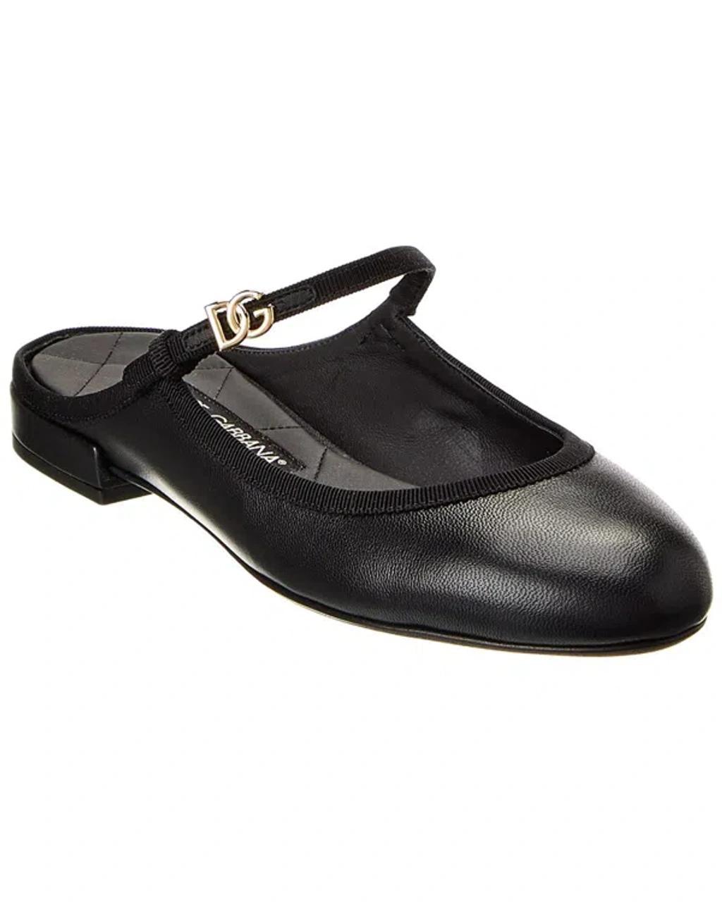 Leather Mule In Black Product Image