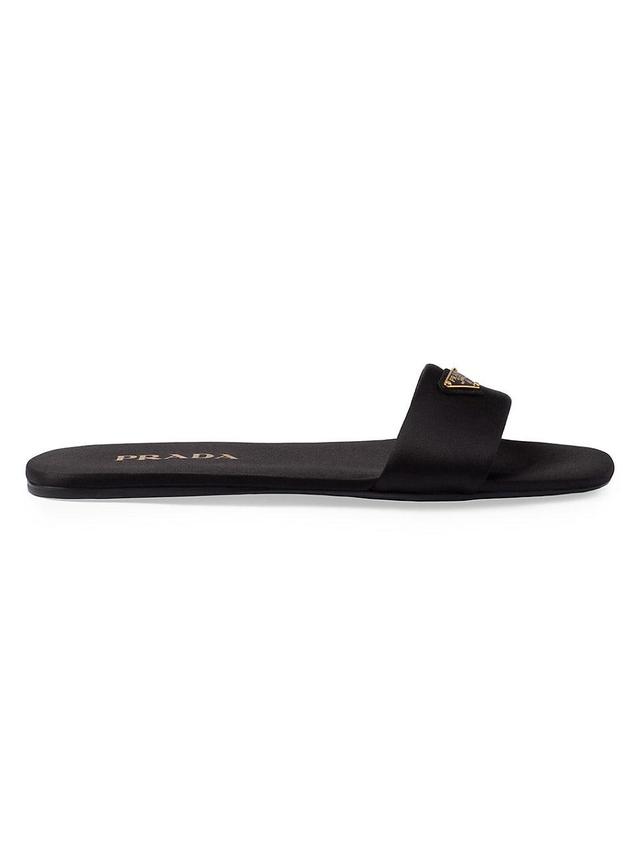 Womens Satin Slides Product Image