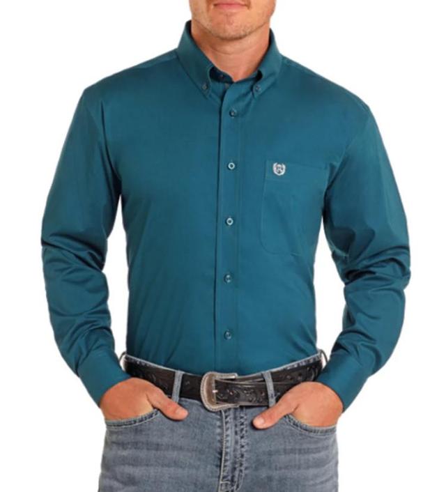 Panhandle® Men's Big/Tall L/S Solid Poplin Button Shirt - Choose Color Product Image