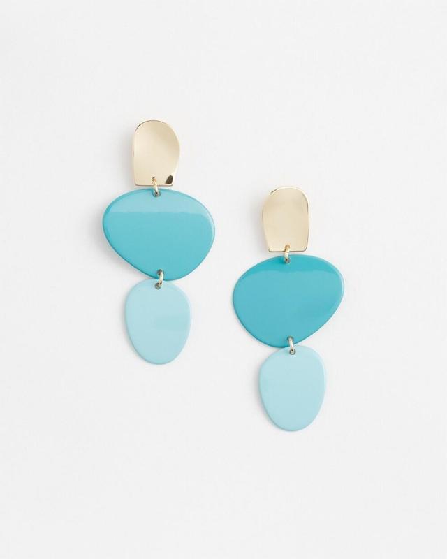 No Droop Blue Linear Earrings   Chico's - Grand Air - Women Product Image