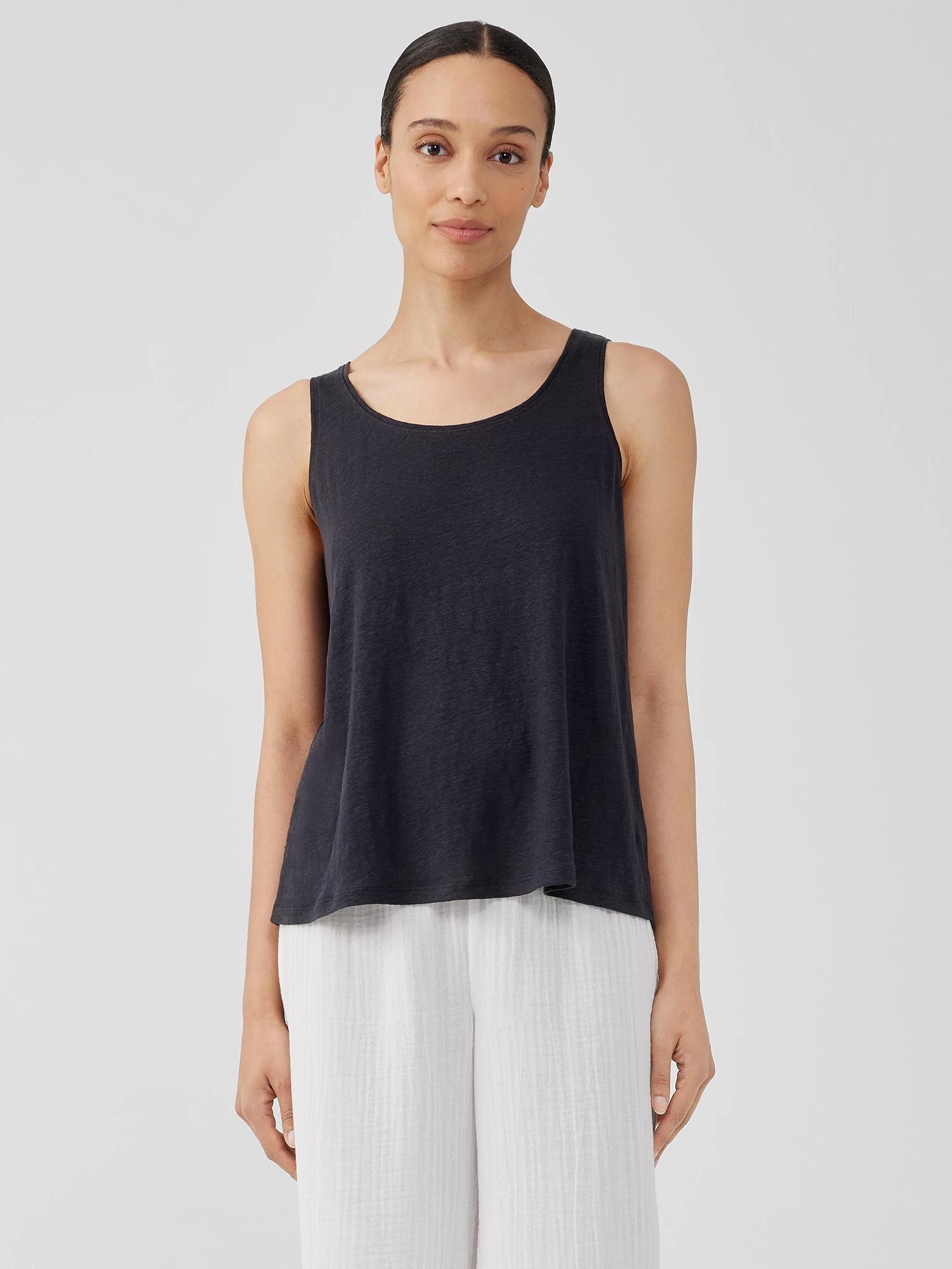 EILEEN FISHER Organic Linen Jersey Tankfemale Product Image