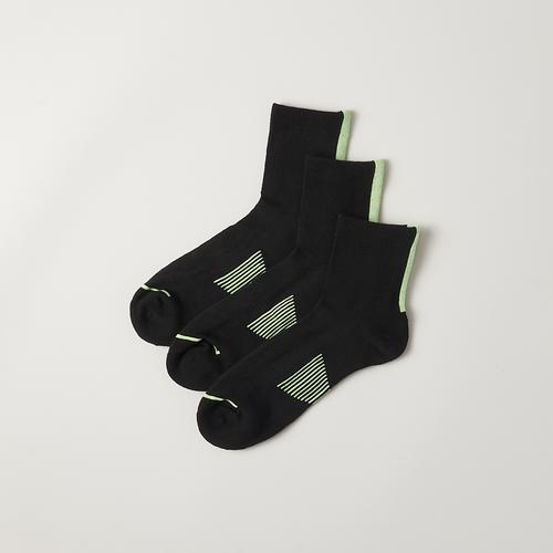 LCKR Mens LCKR 3 Pack Quarter Socks - Mens Black Product Image