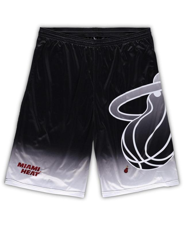 Mens Fanatics Black Miami Heat Big and Tall Graphic Shorts Product Image