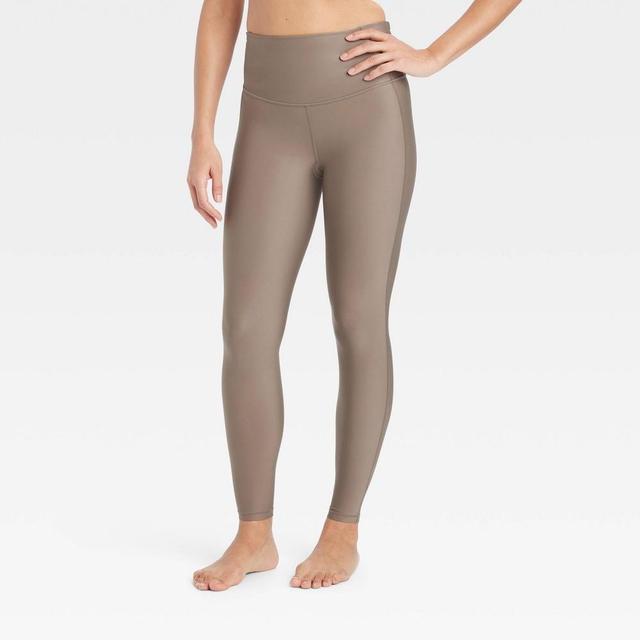 Womens Effortless Support High-Rise 7/8 Leggings - All In Motion Taupe XL Product Image