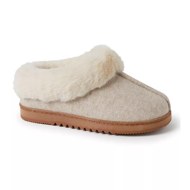 Dearfoams Chloe Soft Knit Womens Clog Slippers Light Grey Product Image