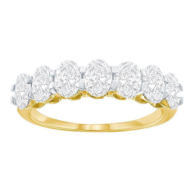 Arctic Clear 14k Gold 1/2 Carat T.W. Oval-Cut Lab-Grown Diamond Ring, Womens Product Image