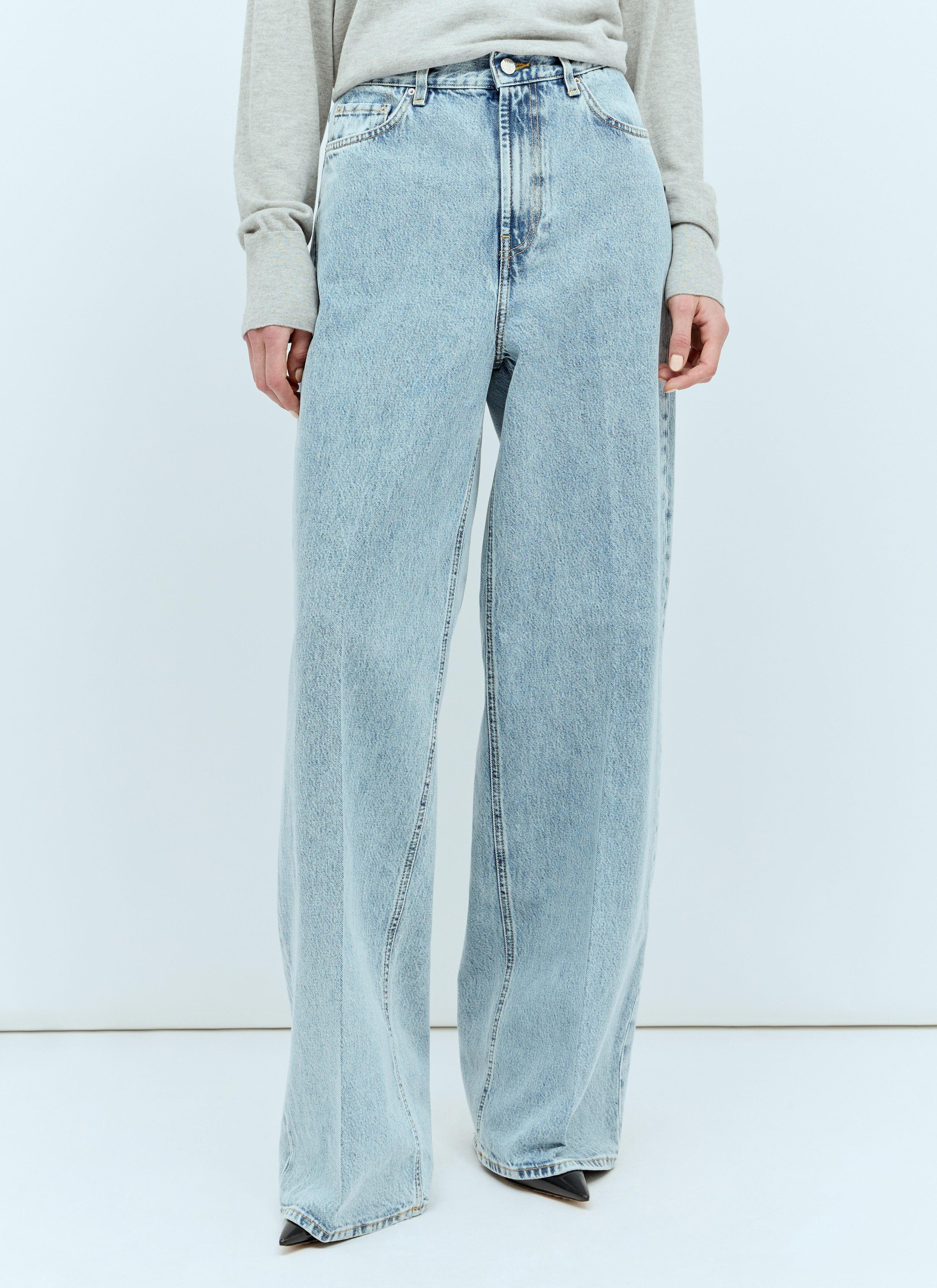 Wide-leg Jeans In Blue Product Image