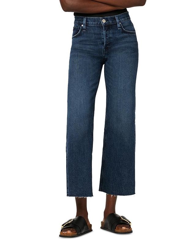 Hudson Rosie High Rise Wide Leg Cropped Jeans in Lakeside Product Image