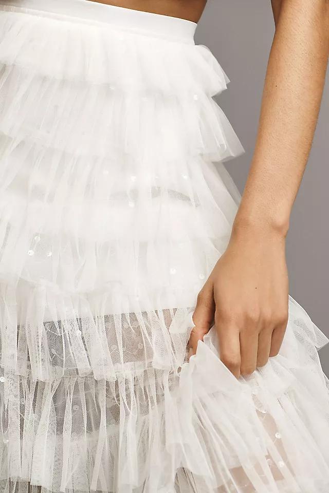 Helsi Brady Ruffled Tulle Midi Skirt Product Image