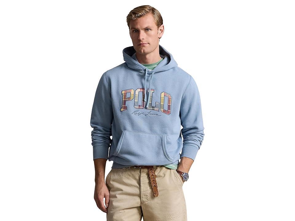 Polo Ralph Lauren The RL Fleece Plaid-Logo Hoodie (Vessel ) Men's Sweatshirt Product Image