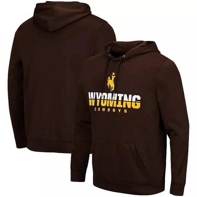 Mens Colosseum Brown Wyoming Cowboys Lantern Pullover Hoodie Product Image