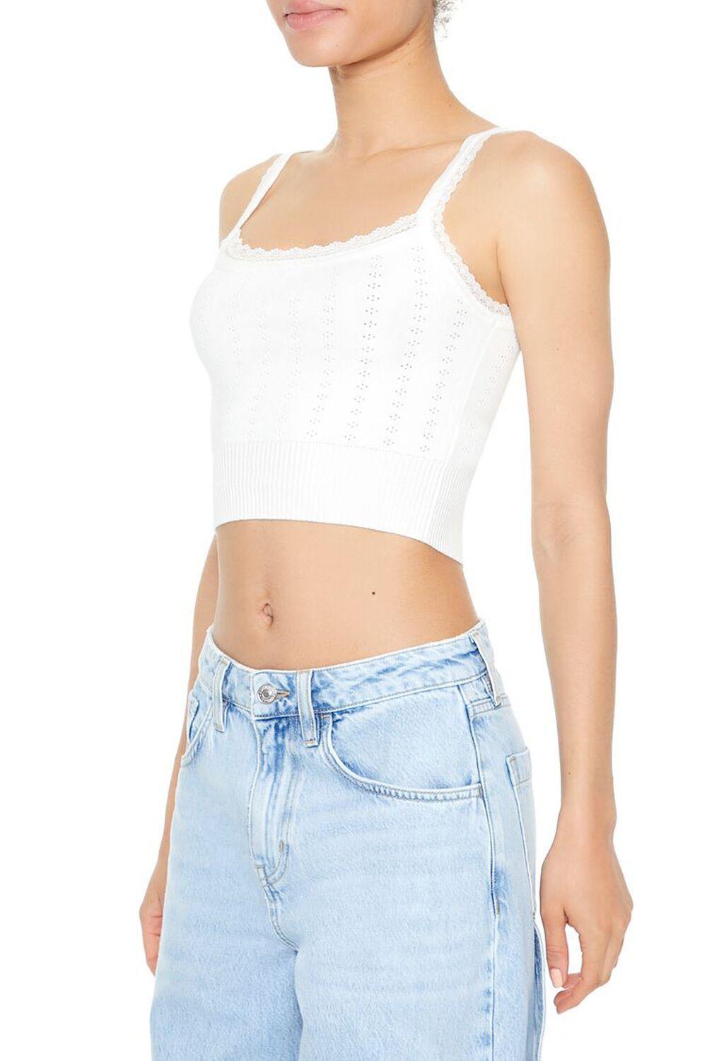 Pointelle Sweater-Knit Cami | Forever 21 Product Image