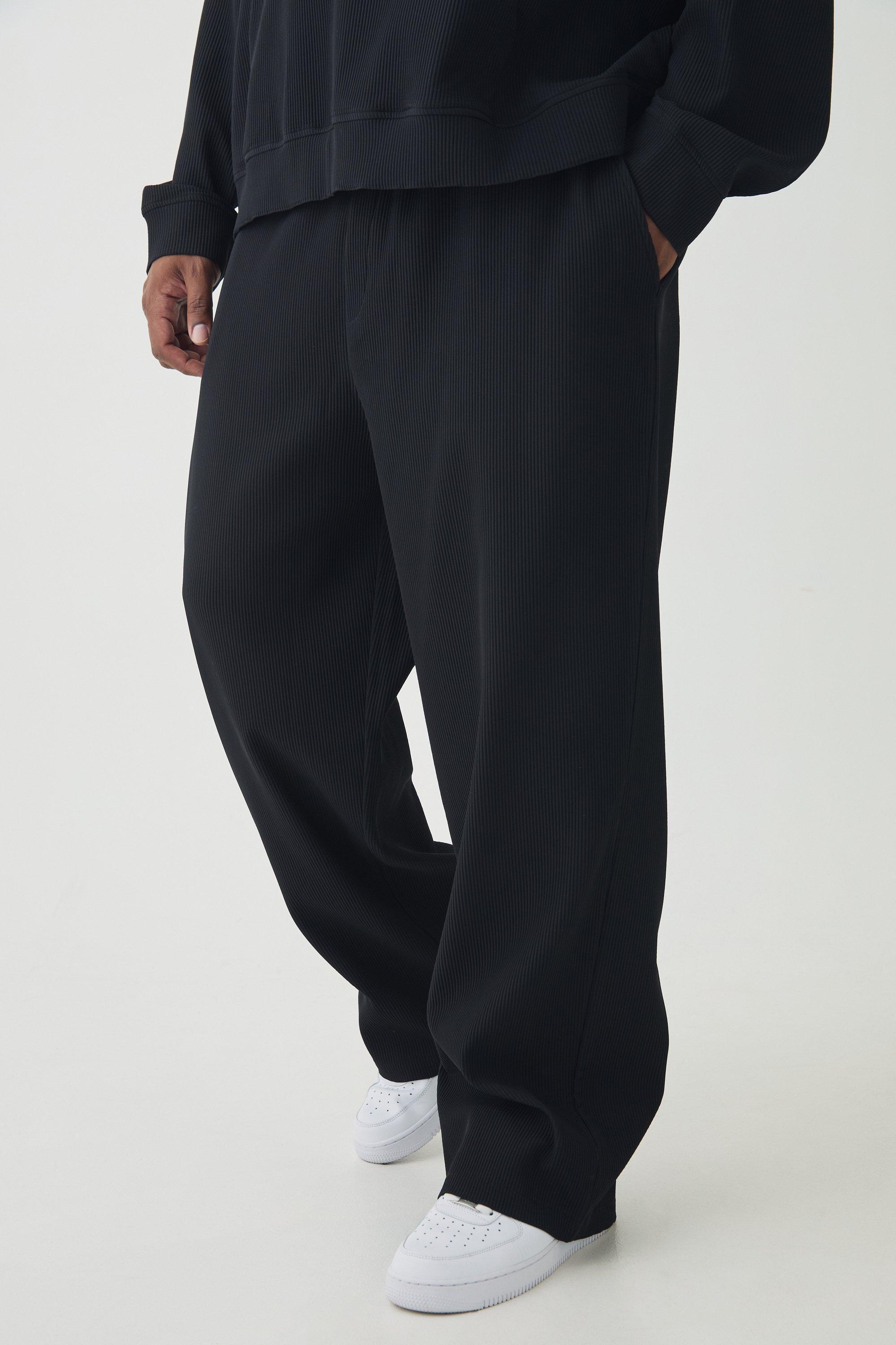 Plus Pleated Tapered Pants | boohooMAN USA product image