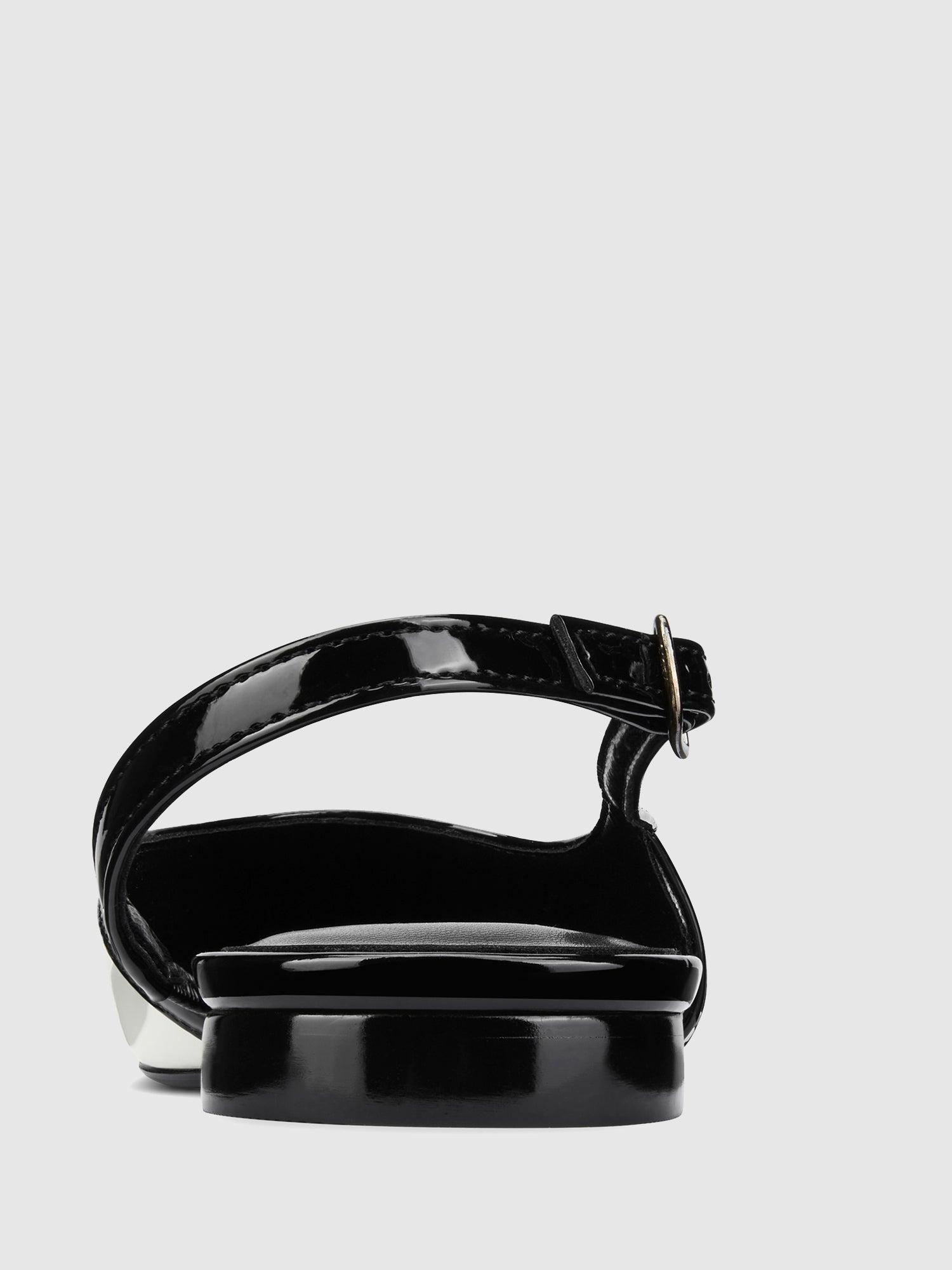 Cheri Slingback - Blanc/Noir Product Image