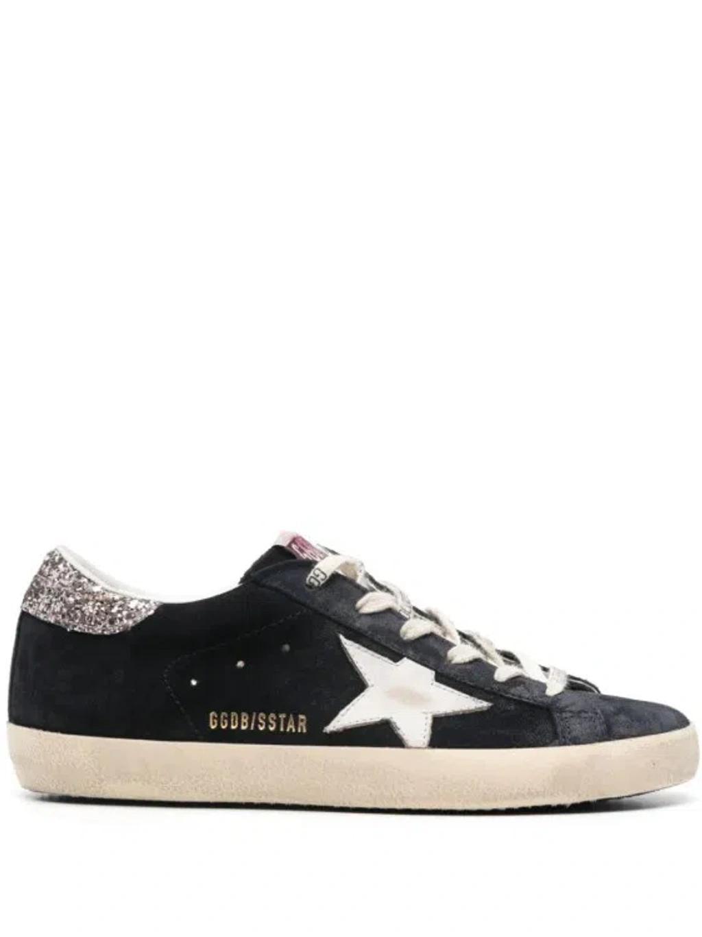 GOLDEN GOOSE Super-star Suede Black Sneakers Product Image