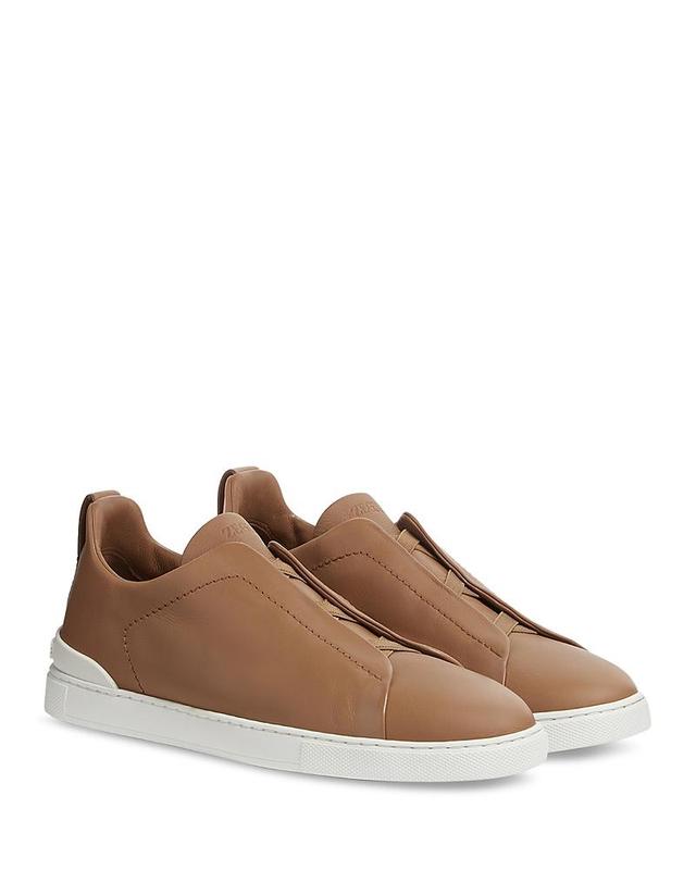 Men's Triple Stitch SECONDSKIN Leather Slip-On Sneakers Product Image