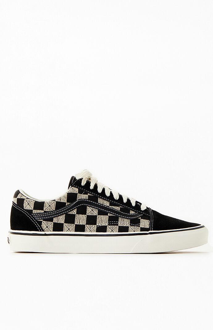 Vans Mens Old Skool Stitch Checkerboard Shoes Product Image