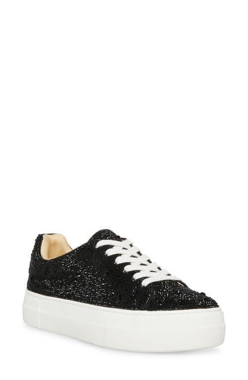 Betsey Johnson Sidny Crystal Pav Platform Sneaker Product Image