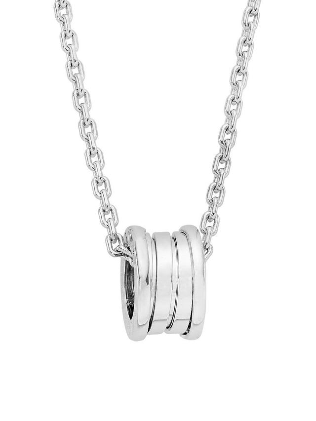 Womens B. zero1 18K White Gold Pendant Necklace Product Image